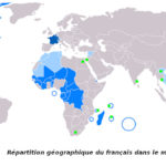 Répartition du français dans le monde