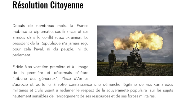Soutenez l’appel des militaires pour exiger la vérité sur la présence de militaires français en Ukraine